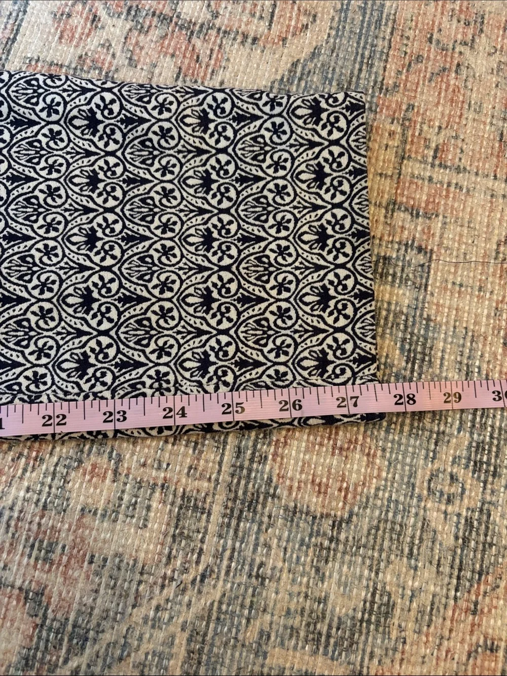 Tory Burch Navy and White Patterned Heidi Slim Fit Pants Size 4